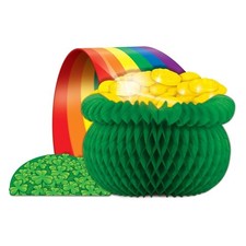 St. Patrick's Day Pot-O-Gold Centerpiece Paper Tableware Party Decorations