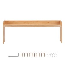 Uimoso Over the Stove Spice Shelf Spice Rack Kitchen Organizer 32.6x13in 6 Hooks