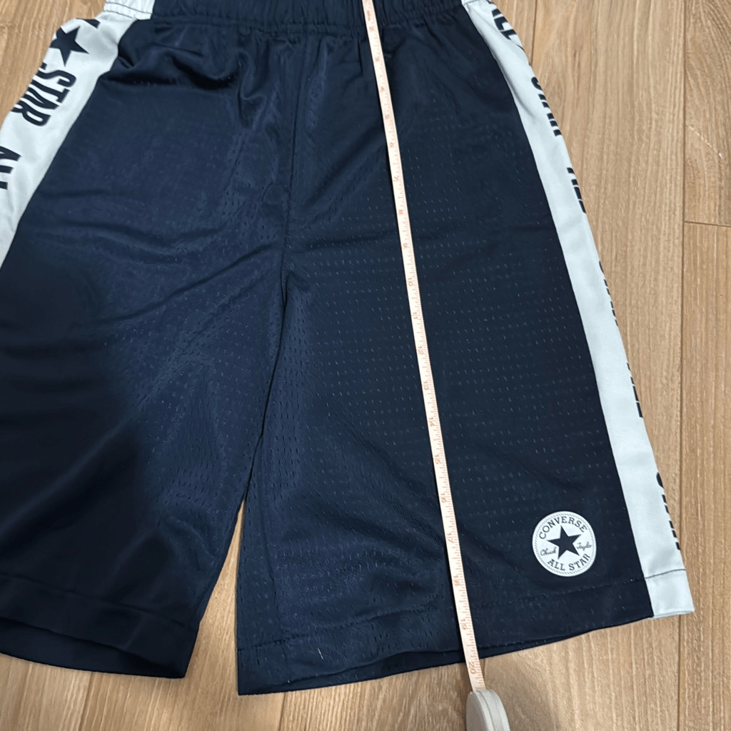 Converse boys basketball black shorts size large thumbnail 6