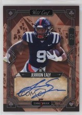 2022 Wild 5 Card Draw Rainbow Holo Foil - Red /2 Jerrion Ealy Rookie Auto RC 0c6. rookie card picture