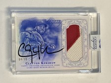 2015 Topps Dynasty Clayton Kershaw #AP-CKE3 game used patch auto Dodgers #/10