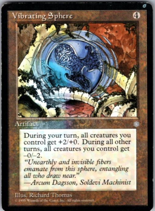 Vibrating Sphere Rare Ice Age Magic: The Gathering Heavily Played