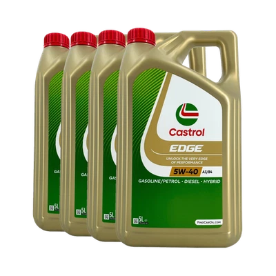CASTROL Edge 5W-40 A3/B4 Huile Moteur 4x5 L VW 505 00 BMW Longlife-01 - Photo 1/3