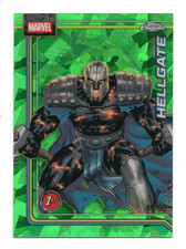2026 Topps Chrome Marvel Comics #124 Hellgate Sapphire Green Refractor /99