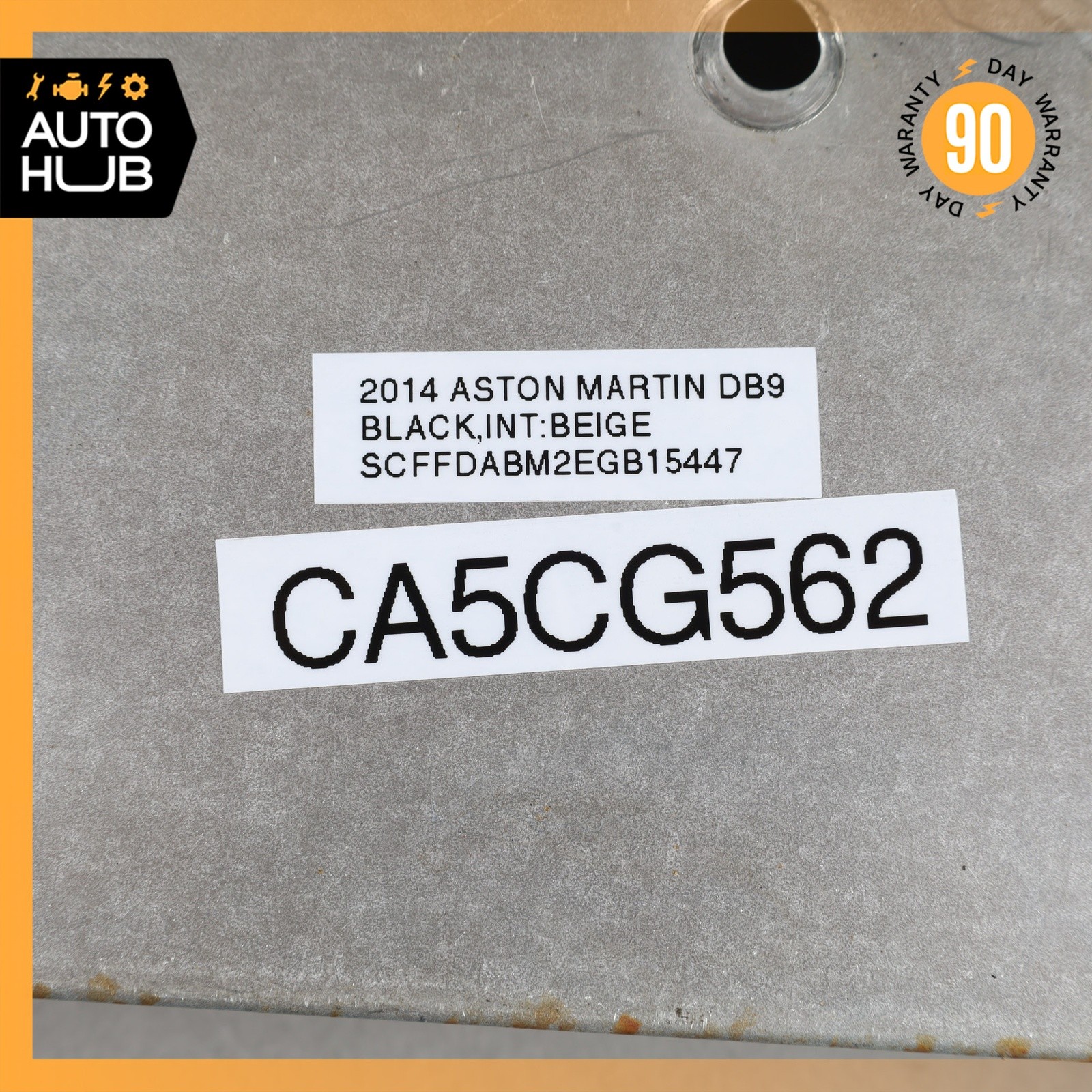 Aston Martin DB9 Left Exhaust Manifold Upper Heat Shield Panel 4G439A462AC OEM