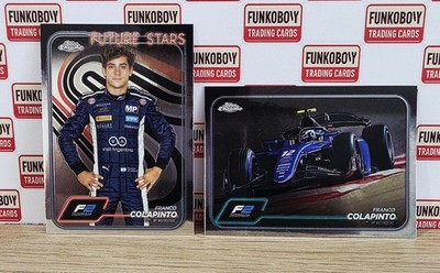 2024 Topps Chrome F1 Franco Colapinto 2-Cards - Future Stars & F2 Base (RC)