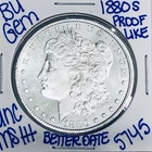 1880 S BU UNCIRCULATED MORGAN SILVER DOLLAR AUTHENTIC U.S.MINT FREESHIPPING 5745