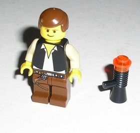 Lego Star Wars HAN SOLO Minifigure w/ Brown Legs 3341 10123 Cloud City *Minty*