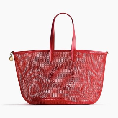 Stella McCartney Mesh red Large tote bag 