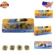 Godzilla Kong 6pc Mini Figures Bundle - Highly Detailed 2" Collectible Action...