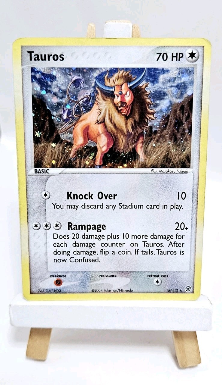 Tauros Holo 16/112 - Holo Rare - Firered Leafgreen - LP - PEN MARK- Pokémon TCG 