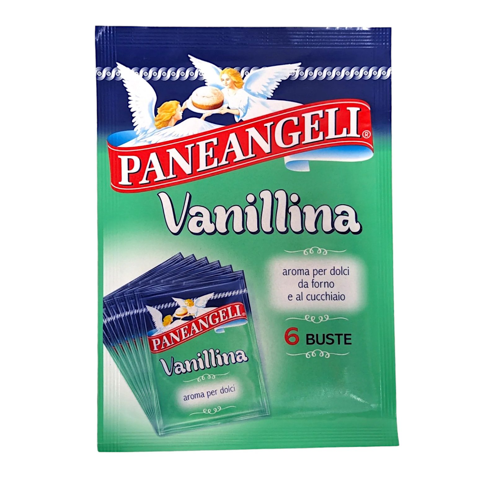 Paneangeli Aroma Vanillina, Powdered Vanillin, Vanilla Flavouring 6 sachets