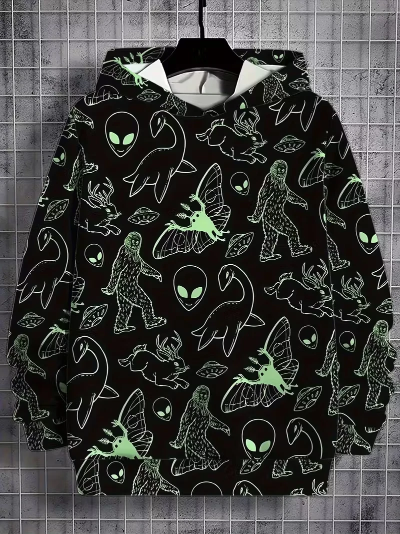 Men's Colorful Sweatshirts Hoodie long sleeve oversized BIG size 3XL
