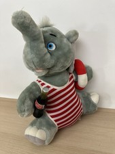 Vibtage 1994 Coca-Cola Elephant in Swimsuit w/ Life Ring  Coke Bottle: 12" Tall