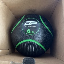 Dynapro brand medicine ball.  Weight: 6 lbs (6 lbs).  Material: Durable, burst-