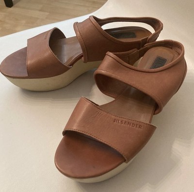 Jil Sander Plateau Sandalen Gr. 38
