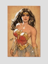Póster de Wonder Woman (2023) #35 arte de pared giclee premium de DC Comics 11x17