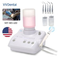 Dental Ultrasonic Piezo Scaler With LED Handpiece 2 Bottles Fit EMS Woodpecker