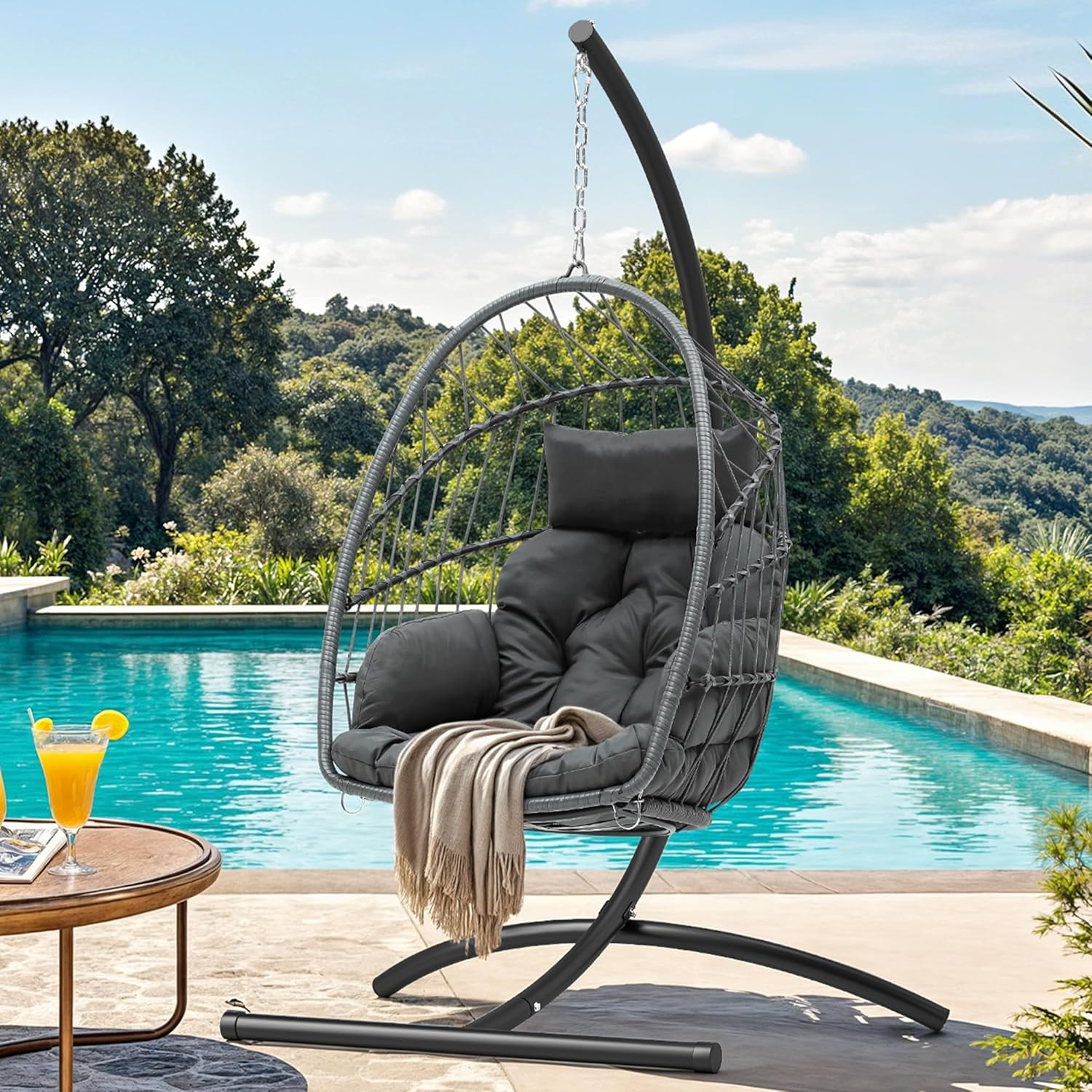 With Cushion For Indoor/outdoor Use - Gray