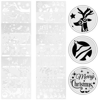 16 Pcs Kunststoffschablone Zeichenschablonen DIY -Zeichenvorlagen
