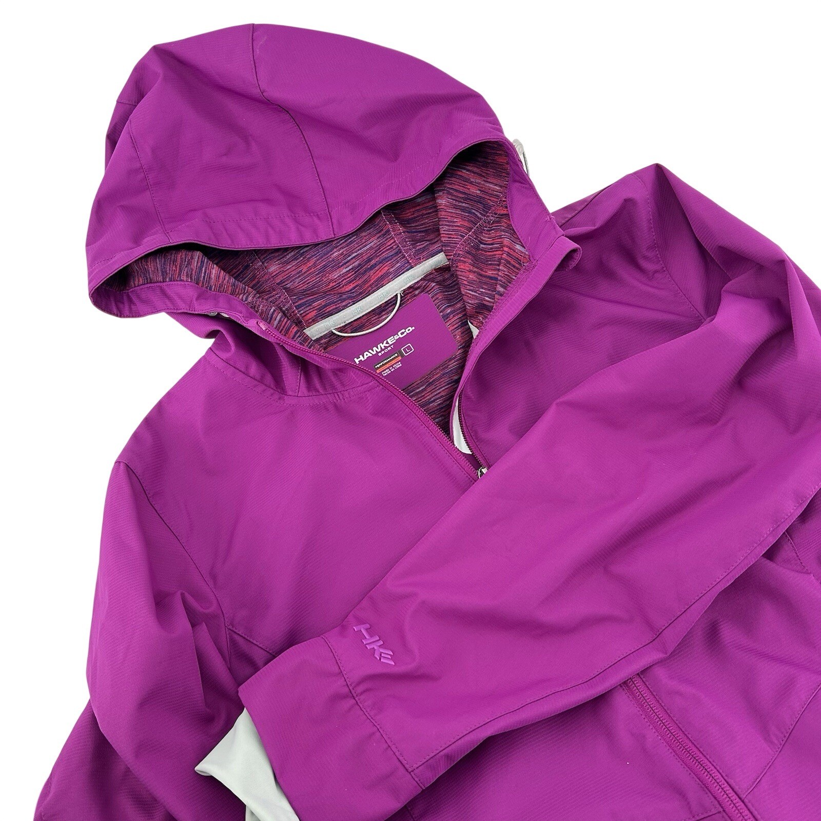 Performance Windbreaker Full Zip Rain Jacket Purp… - image 1