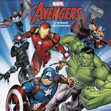 Trends International,  Marvel Avengers 2026 Wall Calendar, 12'' X 12'', 16-Month