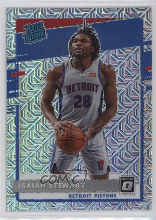 2020-21 Panini Donruss Optic Rated Rookie Choice Prizm Isaiah Stewart #166 14t3