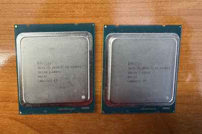 MATCHING PAIR OF Intel Xeon E5-2630 V2 SR1AM 2.6GHz LGA 2011 Server CPU