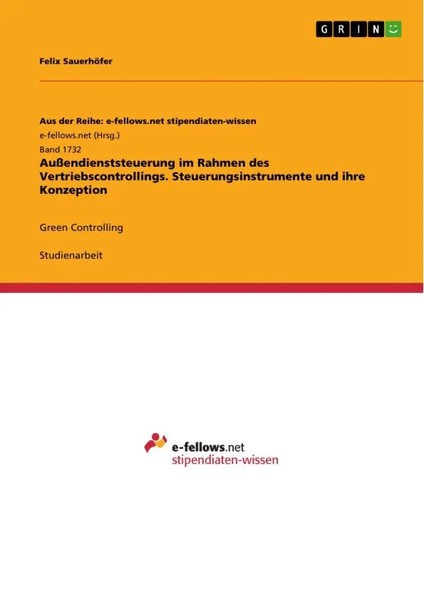 Felix SauerhöFer | AußEndienststeuerung Im Rahmen Des Vertriebscontrollings....-image