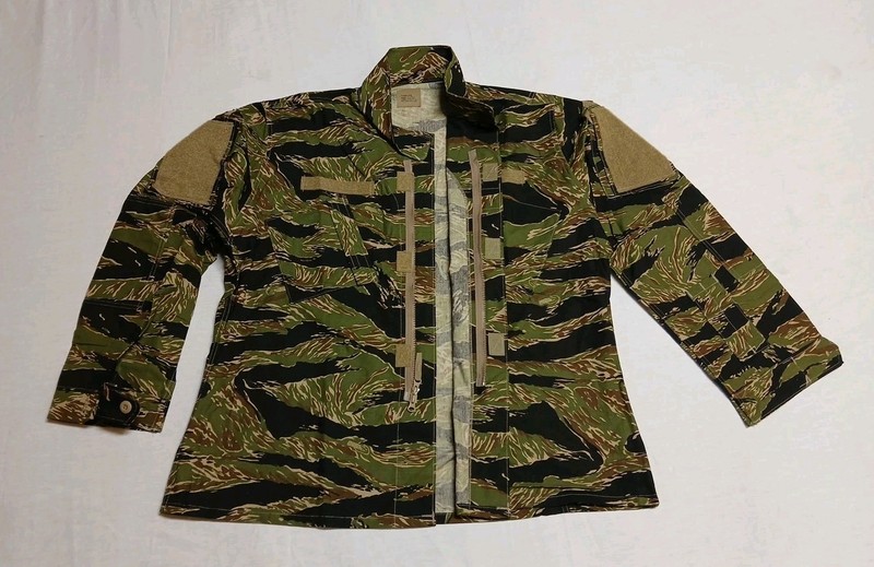 USGI TIGER stripe Cargo Army Fatigue Combat Coat New XLARGE-LONG 4Pocket NWOT