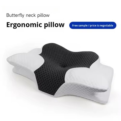 Ergonomisches Memory Foam Kissen für Hals Nacken Schulter Orthopädische Schmerzlinderung