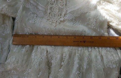 Vintage Gunne Sax Dress Girls Sz 5 Cream Ivory Lace Bridal Flower Girl Princess - Picture 7 of 17