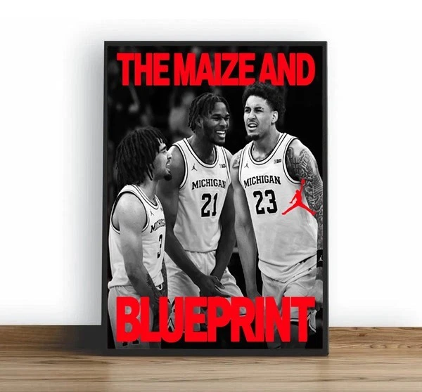 Michigan Wolverines 2026 NCAA Men's National Championship Vertical Poster