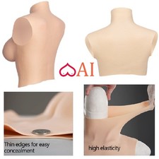 B-H Cup Realistic Breast Forms Silicone Fake Boobs For Crossdresser Drag Queen