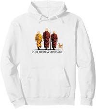 Peace Walk Buddhist Monks Walking Symbol Of Unity Compassion Pullover Hoodie
