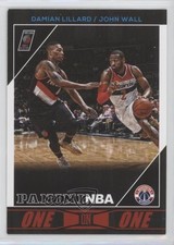 2016-17 Panini NBA (International) One on One Damian Lillard John Wall #2 1u6