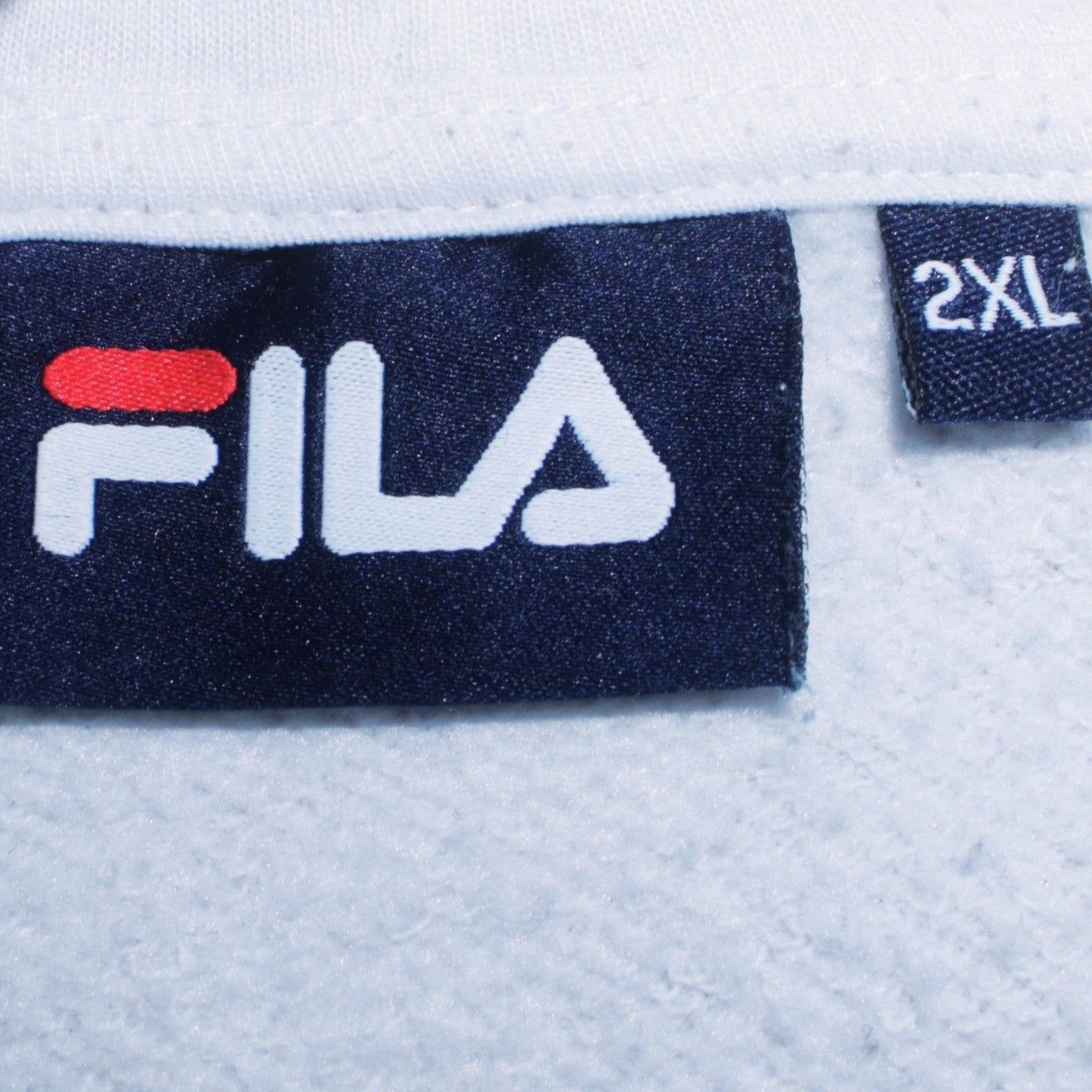 Fila White Hoodie Mens 2Xl image 4