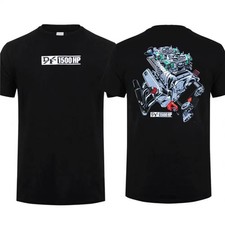 1500 Hp Blown Big Block Engine T-shirt Mens Cotton Short Sleeve Car Graphic 1500 Hp Blown Big Block Engine T-shirt Mens Cotton Short Sleeve Car Graphic