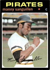 1971 Topps Manny Sanguillen Pittsburgh Pirates #480