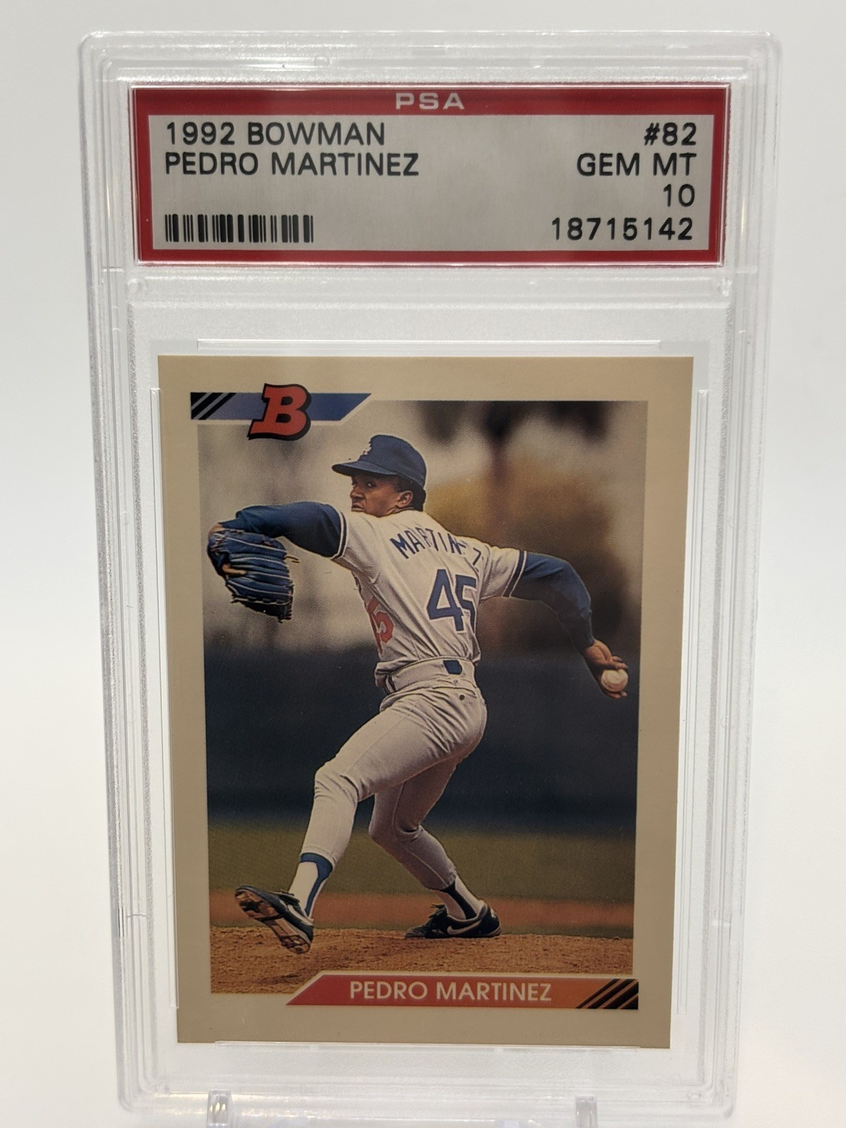 Pedro Martinez HOF 1992 Bowman #82 Rookie Card Rc PSA 10 Gem Mint x522