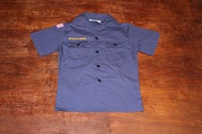Boy Scouts of America BSA Youth Shirt Blue Small Plain No Patches Short Sleeve