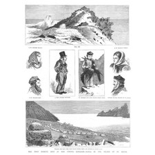ST KILDA The Most Remote Spot in Scotland - Antique Print 1877