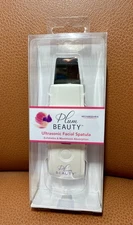 Plum Beauty Ultrasonic Facial Spatula Rechargeable Tool Model 8228pt