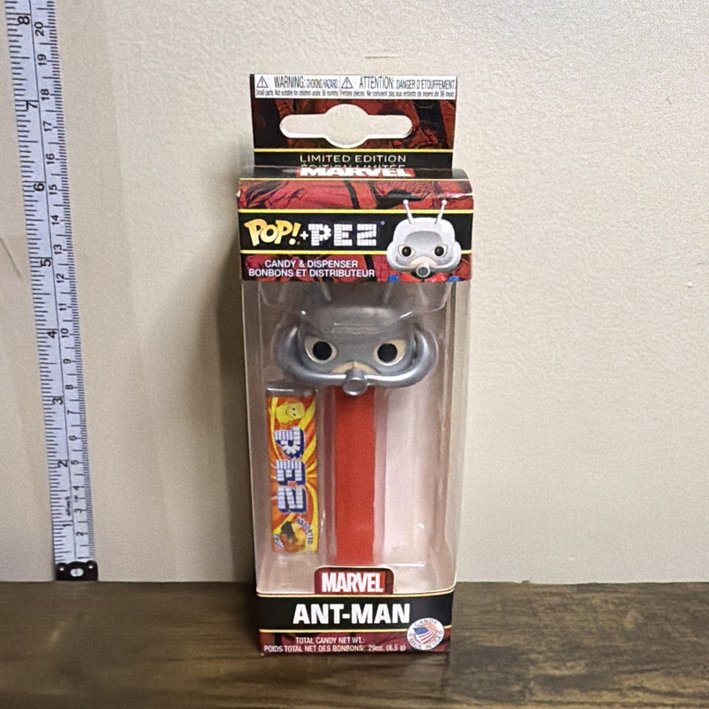 Funko Pop! PEZ Marvel Ant-Man Limited Edition Candy & Dispenser