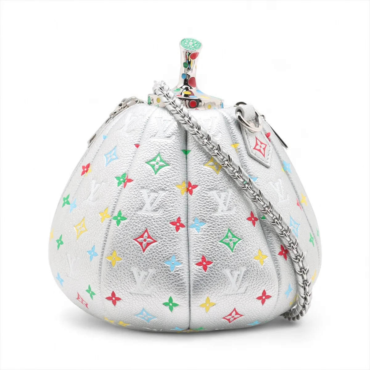 Louis Vuitton x Yayoi Kusama Pumpkin Bag M21761 Silver There was an RFID respons