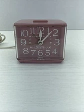 WESTLOX Pink Sizzler Drowse Dialite Electric Alarm Clock Tested