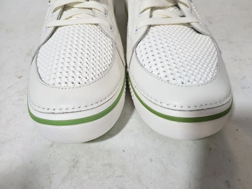 Crocs Drayden Hank Haney 男式舒适高尔夫运动鞋奶油绿色 12 码 — 第 4/4 张图片