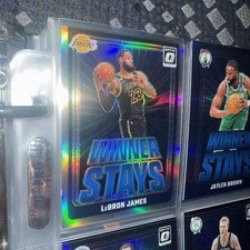 LeBron James 2024 Panini Donruss Optic Winner Stays Holo Prizm