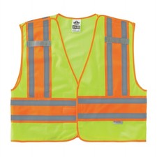 Public Safety Reflective Vest, High Visibility, ANSI Compliant, Breakaway, L/...