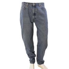 90s Vintage Levis 550 Medium Stone Wash Jeans Mens 40x30 Tapered Leg Grunge